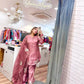 Embroidered Crepe Palazzo Set with Organza Dupatta