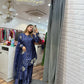 Embroidered Crepe Palazzo Set with Organza Dupatta
