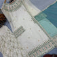 Embroidered Crepe Palazzo Suit Set