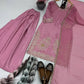 Embroidered Crepe Sharara Suit with Georgette Dupatta