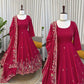 Embroidered Crepe Silk Anarkali Set