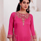 Embroidered Crepe Silk Sharara Set