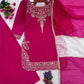 Embroidered Crepe Silk Sharara Set