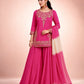 Embroidered Crepe Silk Sharara Set