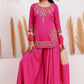 Embroidered Crepe Silk Sharara Set