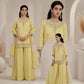 Embroidered Crepe Silk Sharara Set