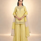 Embroidered Crepe Silk Sharara Set