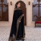 Embroidered Crepe Silk Straight Suit Set with Dupatta