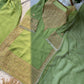 Embroidered Crunchy Fabric Kurta Palazzo Set with Dupatta for Festive Wear