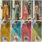 Embroidered Crunchy Fabric Kurta Palazzo Set with Dupatta for Festive Wear