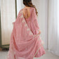 Embroidered Crunchy Silk Anarkali Gown Set