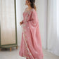Embroidered Crunchy Silk Anarkali Gown Set