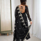 Embroidered Crunchy Silk Anarkali Gown Set