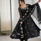 Embroidered Crunchy Silk Anarkali Gown Set