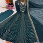 Embroidered Crunchy Silk Anarkali Gown Set with Dupatta
