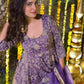 Embroidered Crunchy Silk Anarkali Suit Set