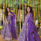 Embroidered Crunchy Silk Anarkali Suit Set
