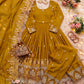 Embroidered Crunchy Silk Gown Set for Festive and Wedding Occasions