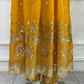 Embroidered Crunchy Silk Gown Set for Festive and Wedding Occasions