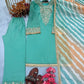 Embroidered Crunchy Silk Palazzo Suit Set