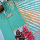 Embroidered Crunchy Silk Palazzo Suit Set