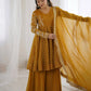 Embroidered Crunchy Silk Sharara Set