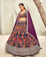 Embroidered Digital Print Lehenga Choli