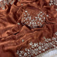Embroidered Fancy Chiffon Silk Saree