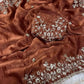 Embroidered Fancy Chiffon Silk Saree