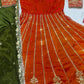 Embroidered Fancy Satin Gown Set with Pant and Dupatta