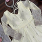 Embroidered Fandy Silk Gown Set with Dupatta and Pant