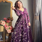 Embroidered Fandy Silk Kurti Sharara Set
