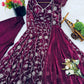 Embroidered Fandy Silk Kurti Sharara Set