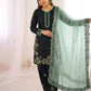 Embroidered Farshi Pant Suit Set for Festive and Wedding Wear
