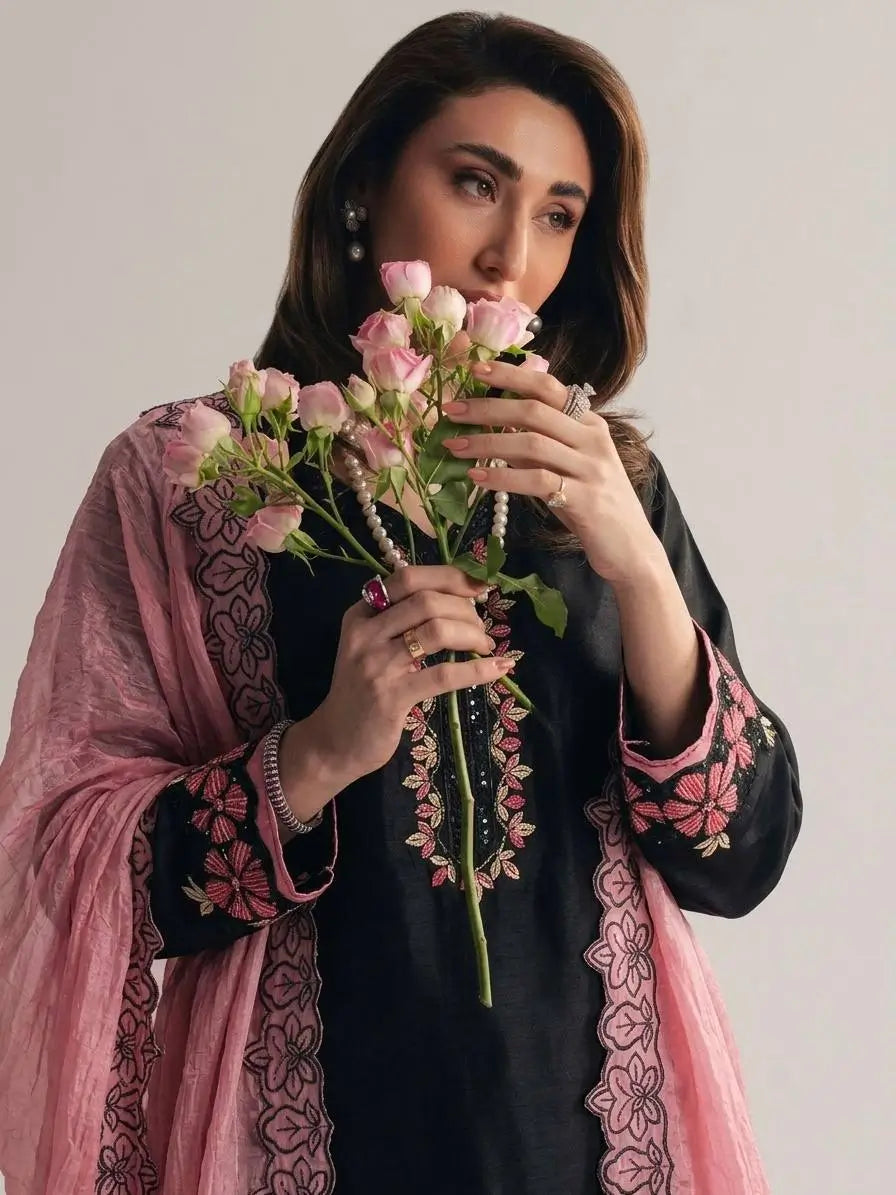 Embroidered Farshi Pant Suit Set for Festive and Wedding Wear