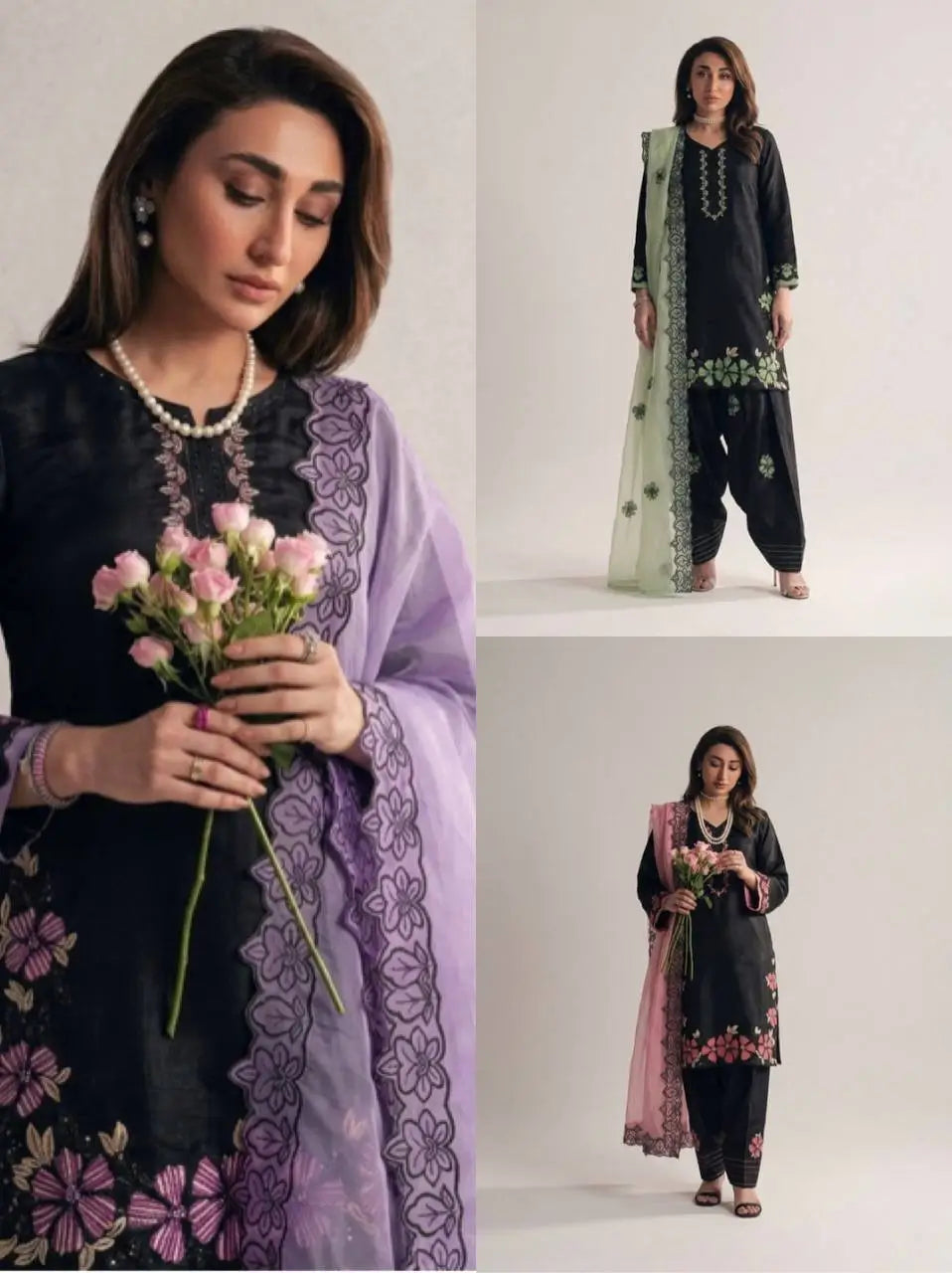 Embroidered Farshi Pant Suit Set for Festive and Wedding Wear