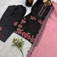 Embroidered Farshi Pant Suit Set for Festive and Wedding Wear