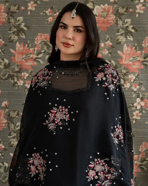 Embroidered Farshi Plazo Suit for Festive and Wedding Occasions