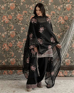 Embroidered Farshi Plazo Suit for Festive and Wedding Occasions
