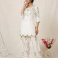 Embroidered Farshi Salwar Suit Set for Festive and Wedding Wear