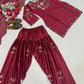 Embroidered Farshi Salwar Suit Set for Festive and Wedding Wear