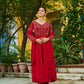 Embroidered Faux Blooming Anarkali Suit Set