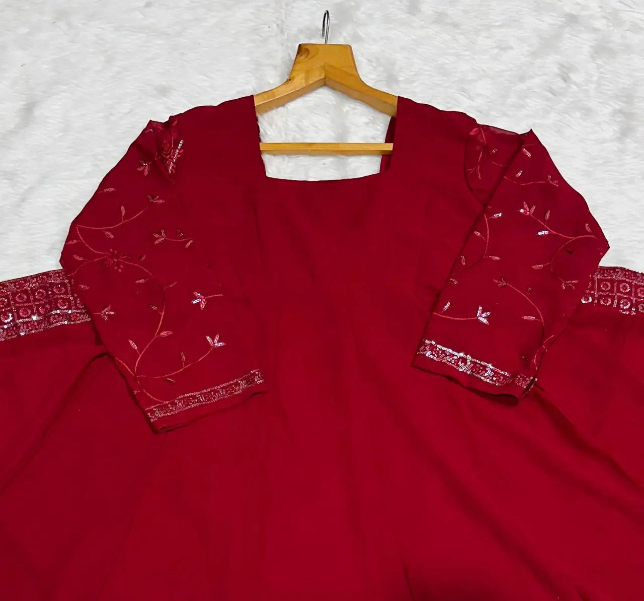 Embroidered Faux Blooming Sharara Set