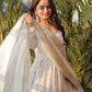 Embroidered Faux Georgette Anarkali Gown Set