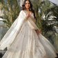 Embroidered Faux Georgette Anarkali Gown Set
