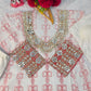 Embroidered Faux Georgette Anarkali Kurti Pant Set with Bustier