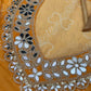 Embroidered Faux Georgette Anarkali Kurti Pant Set with Bustier
