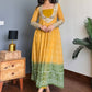 Embroidered Faux Georgette Anarkali Kurti Pant Set with Bustier