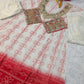 Embroidered Faux Georgette Anarkali Kurti Pant Set with Bustier