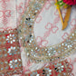 Embroidered Faux Georgette Anarkali Kurti Pant Set with Bustier